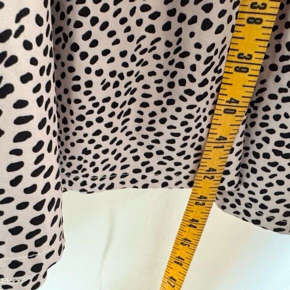 Long sleeved tiered maxi dress blush leopard size Medium - Picture 5 of 6